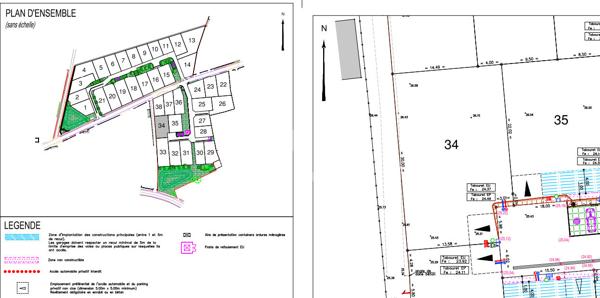 Terrain Brem Sur Mer 538 m2