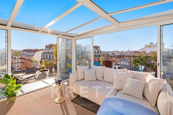 Penthouse Batignolles - Vue Tour Eiffel et Montmartre - 129m2 + 200m2 extérieur