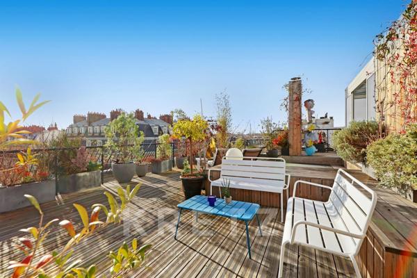 Penthouse Batignolles - Vue Tour Eiffel et Montmartre - 129m2 + 200m2 extérieur