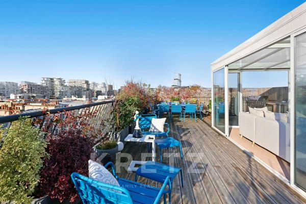 Penthouse Batignolles - Vue Tour Eiffel et Montmartre - 129m2 + 200m2 extérieur