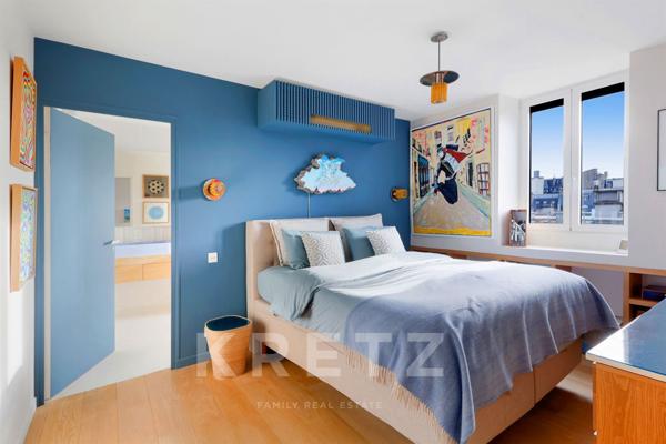 Penthouse Batignolles - Vue Tour Eiffel et Montmartre - 129m2 + 200m2 extérieur