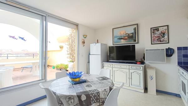 Gruissan (11430) T3 Duplex 37m2 avec terrasse 23m2 -Vue Mer