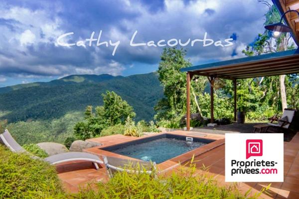 Petite Villa  de charme , vue exceptionnelle mer Caraibes -Pointe Noire