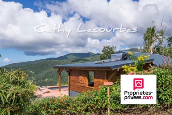 Petite Villa  de charme , vue exceptionnelle mer Caraibes -Pointe Noire