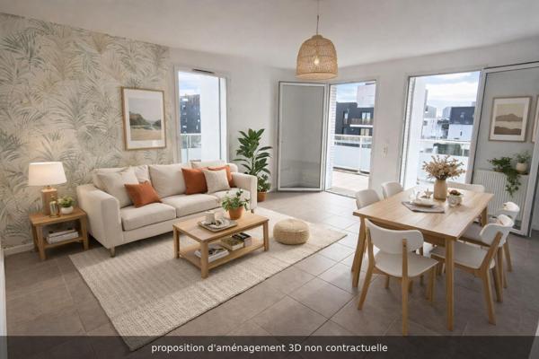 BORDEAUX LAC – T4 AVEC TERRASSE ET VUE SUR LE LAC