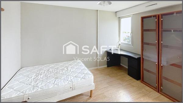 Appartement T5 Meublé - 4 Chambres - 2 SDE - Loggia - Cave + Parking - Proximité commodités - Bus