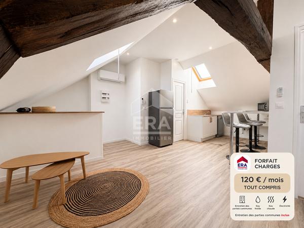 ORLEANS Rue de la Barrière Saint-Marc - Location T2 27.61m² carrez et 40.40 m² au sol avec forfait de charges tout compris