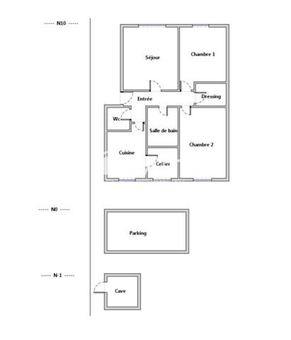 T3 lumineux  62 m² – Dernier étage avec balcon Ivry