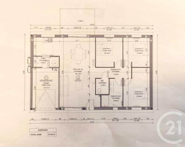 Maison à vendre  4 pièces - 91 m2 BRESSOLS - 82