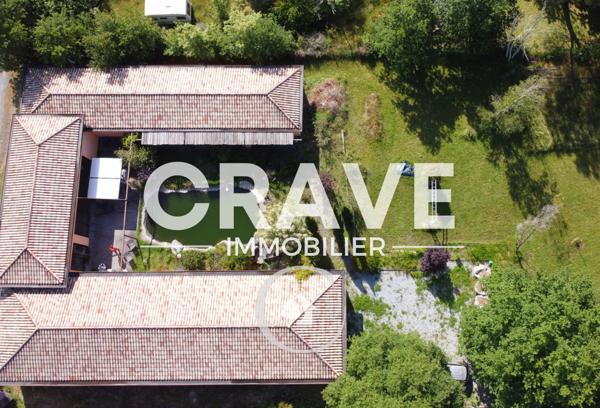 Lugos (33830) VILLA D'EXCEPTION 400 M² - PISCINE NATURELLE - GARAGE XXL