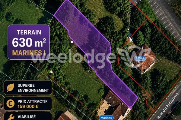 Terrain à vendre de 630 m² à Marines