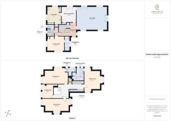 Maison à vendre  7 pièces - 224 m2 ST REMY L HONORE - 78
