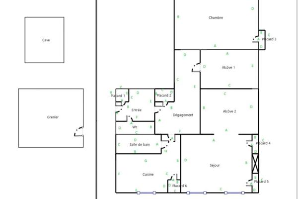 69009 - LYON - APPARTEMENT DE 3 PIECES - JARDIN - VUE DEGAGEE - TRAVERSANT - CALME - PROCHE DU METRO ET DES COMMODITES