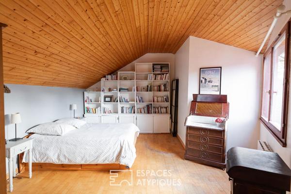 Maison d’architecte singulière avec jardin
