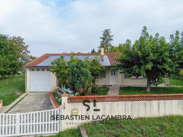 Lasgraisses (81300) Maison de plain-pied 4 pièces avec grand jardin et revenus solaires – Lasgraisses, au calme