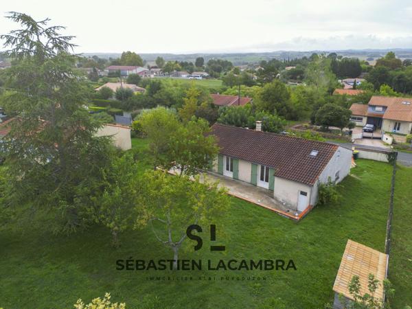Lasgraisses (81300) Maison de plain-pied 4 pièces avec grand jardin et revenus solaires – Lasgraisses, au calme