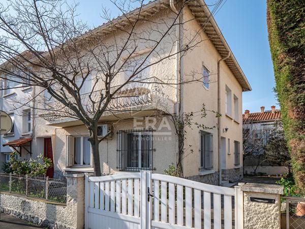 À vendre à Perpignan "La Lunette" : Maison 3 faces, 170 m2 habitables, 5 chambres