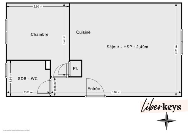 Appartement T2 - BOX en extérieur - Beaumont-sur-Oise