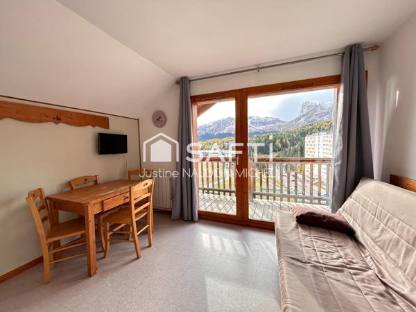 Studio cab 4 pers – Superdévoluy – Vue montagne