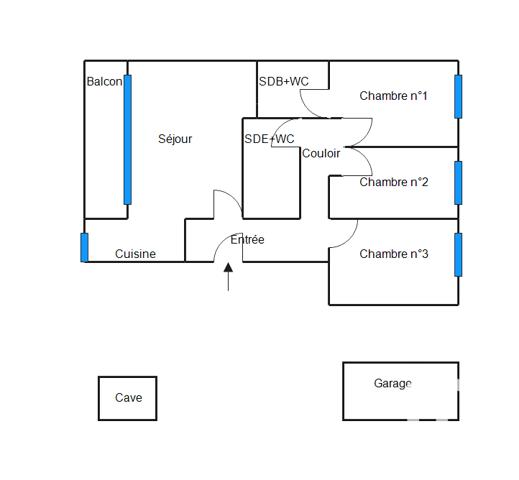 Appartement à vendre 4 pièces 90 m² Courbevoie