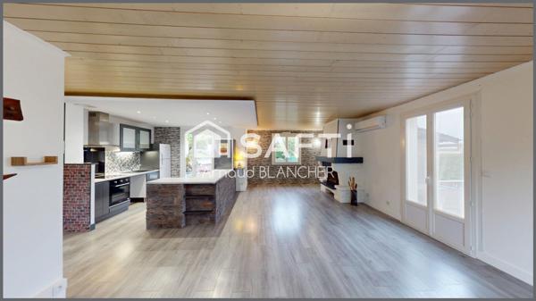 Pavillon 3 chambres avec vue sur la campagne.