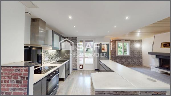 Pavillon 3 chambres avec vue sur la campagne.