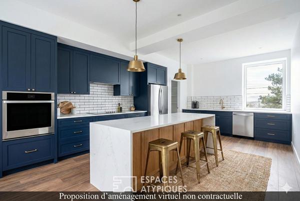 Appartement rénové avec 2 chambres