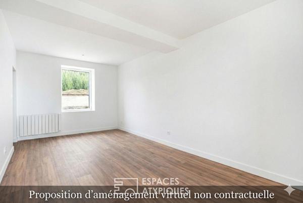 Appartement rénové avec 2 chambres
