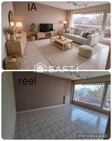 Appartement traversant 84m²