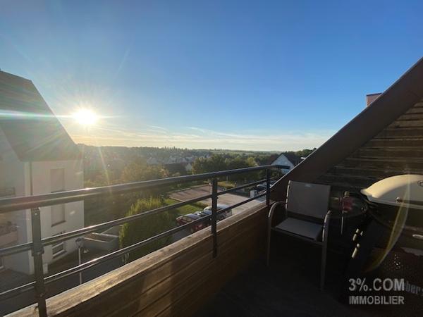 3%COM Beau F3 en duplex avec balcon et garage double Hochfelden (67270)