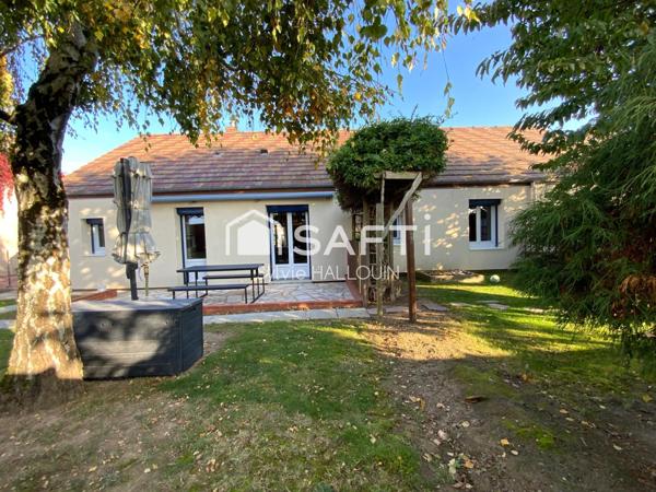 Pavillon 5 chambres, 112m² garage et jardin