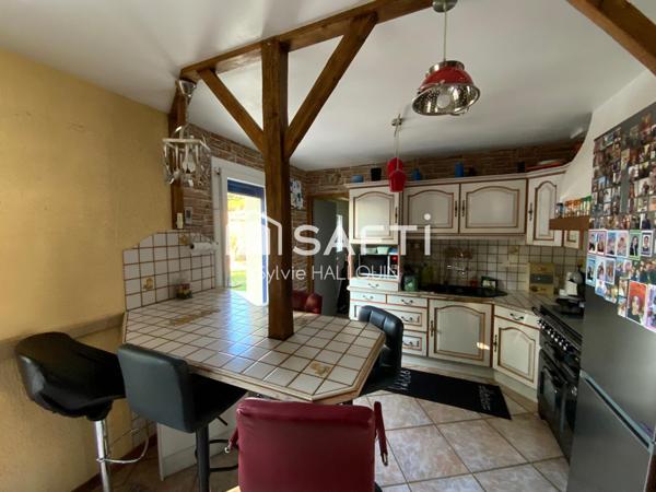 Pavillon 5 chambres, 112m² garage et jardin