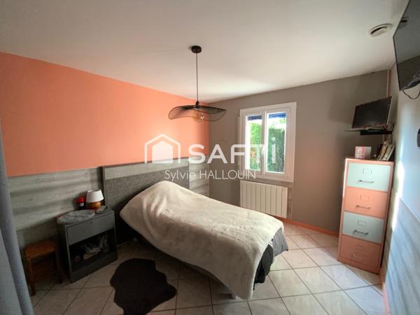 Pavillon 5 chambres, 112m² garage et jardin