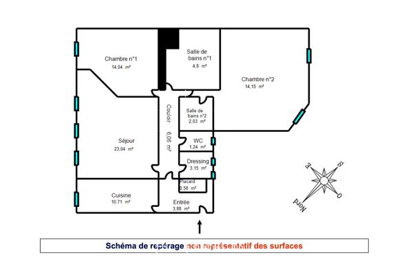 Dernier étage traversant de standing – Victor Hugo