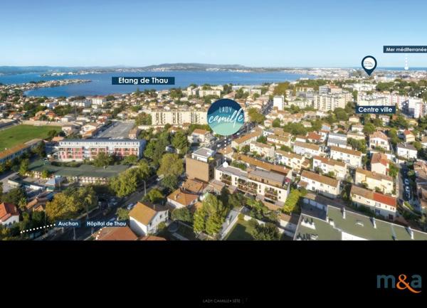 Appartement à vendre    2 pièces • 39,60 m2 Sète