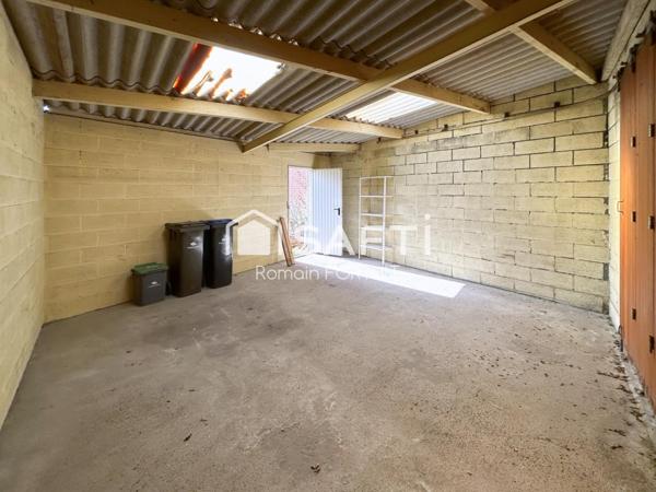 Garage 36m² sur terrain constructible, fort potentiel !