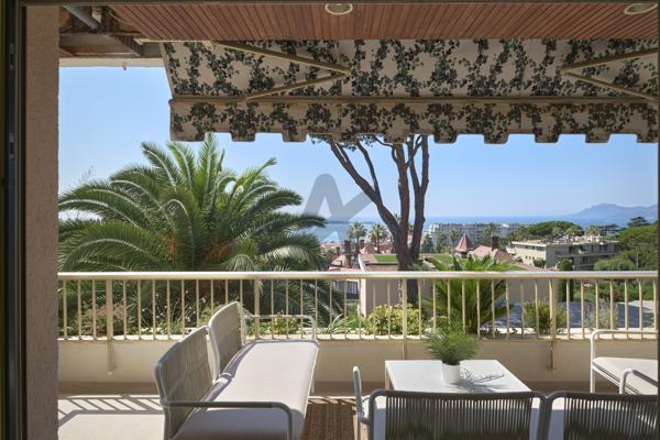Cannes - Californie : 5P vue mer, garages et piscine