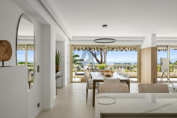 Cannes - Californie : 5P vue mer, garages et piscine