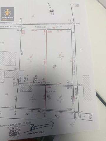 Vente                                                      Terrain
                        
                                         393 m2                     à Moulins-Lès-Metz