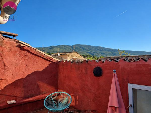 Maison avec cour et terrasse vue Ventoux