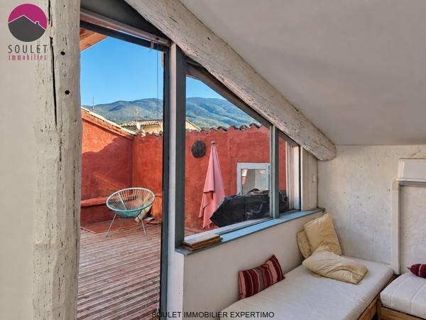 Maison avec cour et terrasse vue Ventoux
