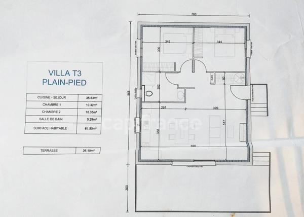 Maison T3 de plain-pied sans travaux avec jardin et terrasse à Santa Maria Poggio