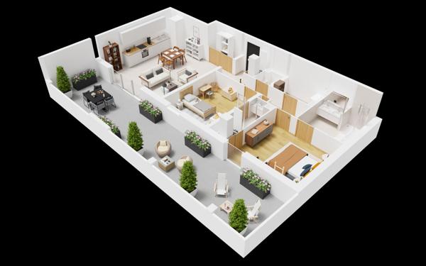 Appartement à vendre    2 pièces • 82,50 m2 La Rochelle