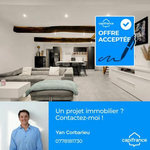 Maison de caractère rénovée – Cœur de Lézat-sur-Lèze – 61 m²