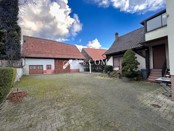 3%COM Ensemble immobilier avec maison - dépendance - cour et jardin 20 ares  Reichstett (67116)
