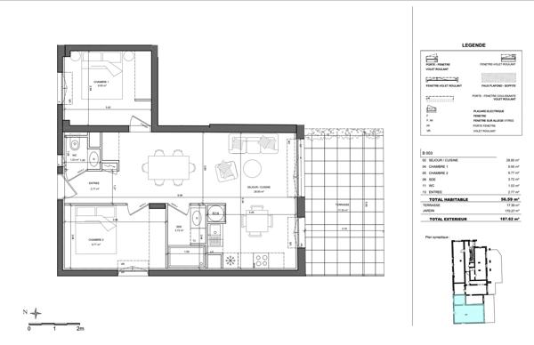 À vendre – Appartement 3 pièces – Golfe-Juan