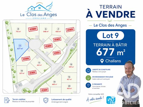 Terrain à vendre 677 m² Challans