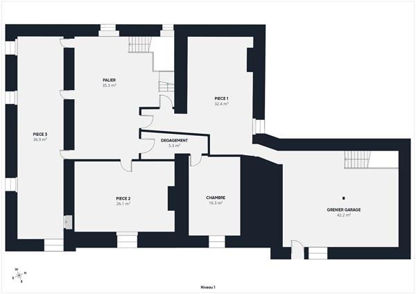 Ancien presbytère du XVIe - 293 m² - Vue montagnes - Fort potentiel Hasparren
