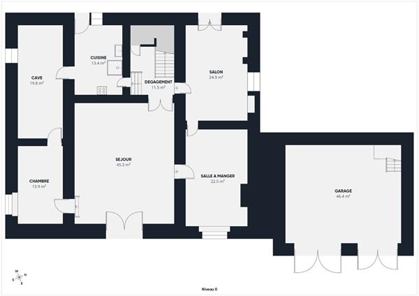 Ancien presbytère du XVIe - 293 m² - Vue montagnes - Fort potentiel Hasparren