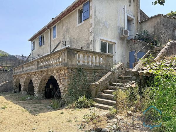 Maison à vendre avec 1 T4 de 80 m2 + 2 T2 de 36 m2 SAINT JEAN DU GARD (30)terrain environ 10719 m2